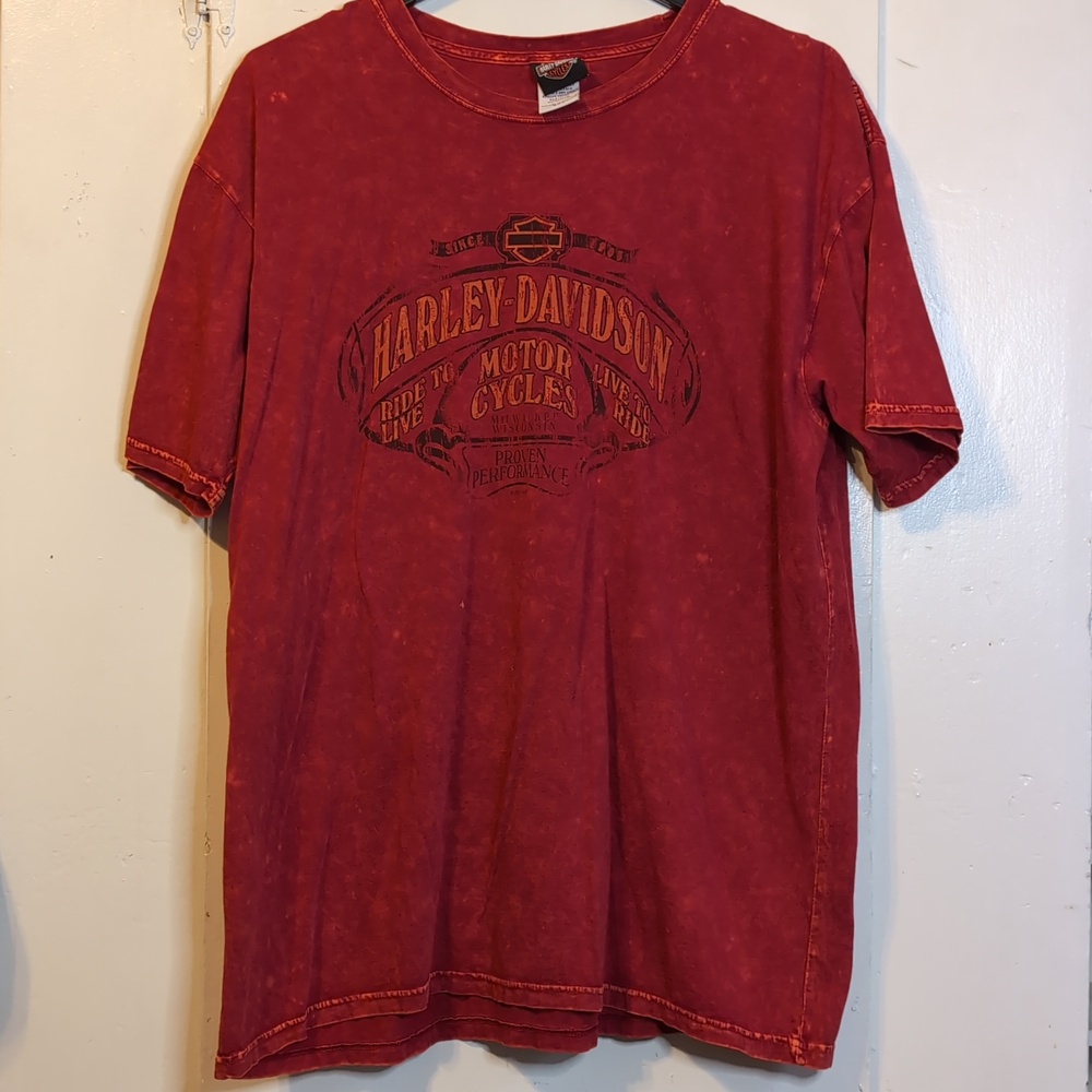 Harley Davidson Ohio logo pocket tee mens XXL